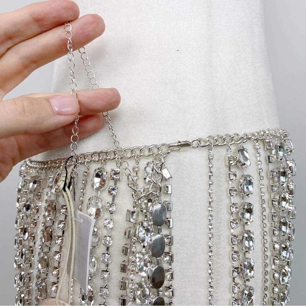 Camila Coelho Penny Skirt in Silver - Picture 8 of 9